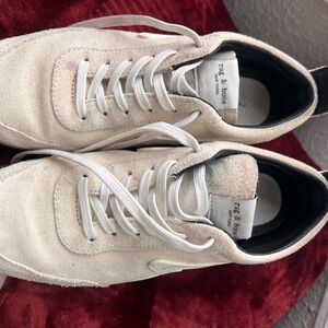 Rag & Bone Men's Cream Lace-Up Sneakers